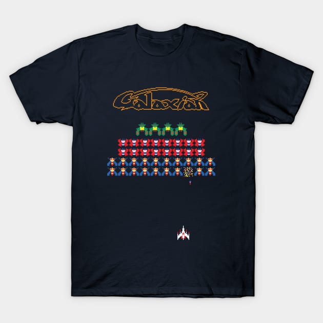 Galaxian - 8 bit game T-Shirt by Blackbones